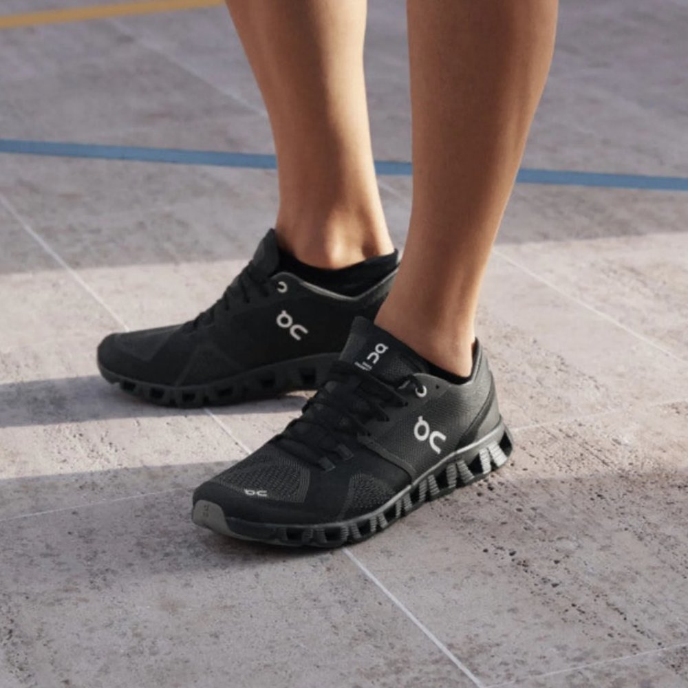 On Running Women's Black/Gray Cloudnova Sneakers